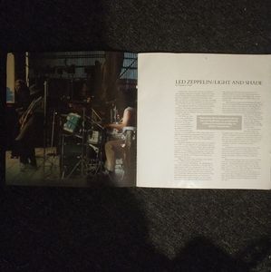 Vintage Led Zeppelin vinyl album insert